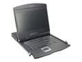 Miniatyrbild 1 av 5: Digitus Professional DS-72211-2US - KVM-konsol med omkopplare för tangentbord/video/mus - 8 portar - US - 19" - kan monteras i rack - 1366 x 768 @ 60