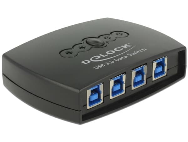 Delock USB 3.0 Sharing Switch 4 - 1 - USB-växel - 4 x SuperSpeed USB 3.0 - skrivbordsmodell
