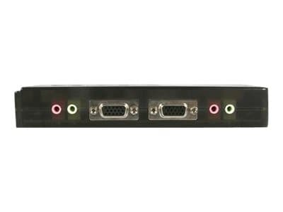 StarTech.com 4 Port Black USB KVM Switch Kit with Cables and Audio - desktop KVM Switch - VGA KVM Switch - USB KVM Switch 4 Port (SV411KUSB) - KVM /