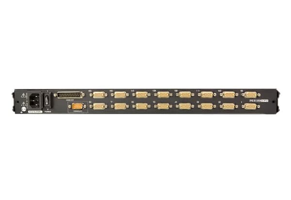 ATEN CL5716M, 1920 x 1200 pikseliä, WUXGA, Telineasennus, 25,8 W, 1U, Musta