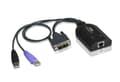 Miniatyrbild 3 av 5: ATEN KA7166 - Tangentbords-/video-/muskabel - RJ-45 (hona) till USB, DVI-D (hane)