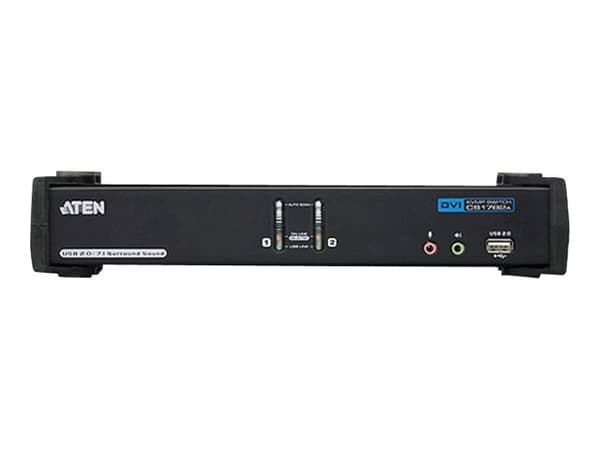 ATEN CubiQ CS1782A - Omkopplare för tangentbord/video/mus/ljud/USB - 2 x KVM/ljud - 1 lokal användare - skrivbordsmodell