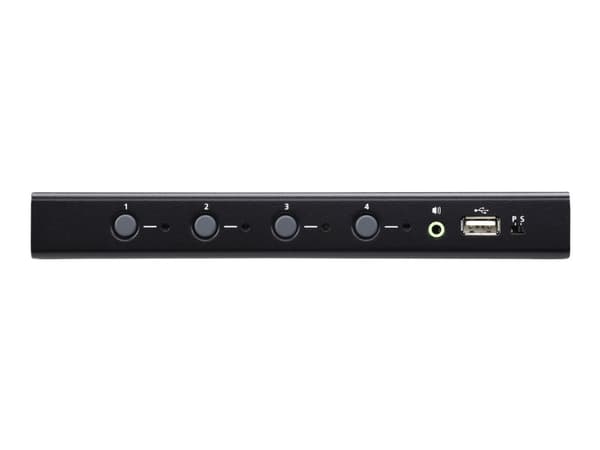 ATEN CS724KM USB Boundless KM Switch - Tastatur/mus/USB/lydbryter - 4 x tastatur/mus/USB/lyd - 1 lokalbruker - stasjonær