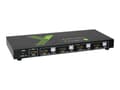 Miniatyrbild 1 av 5: TECHly 4x1 USB HDMI KVM Switch 4Kx2K - Omkopplare för tangentbord/video/mus/ljud/USB - 4 x KVM/ljud - 1 lokal användare - skrivbordsmodell