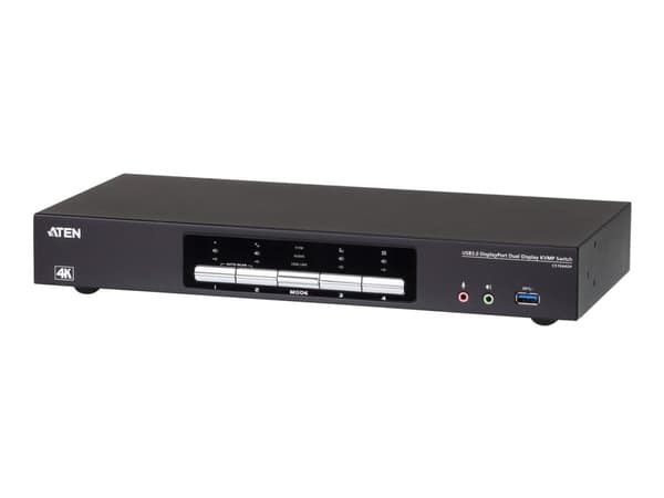ATEN CS1944DP - KVM / lyd / USB-svitsj - 4 x KVM/lyd - 4 lokalbrukere - stasjonær Sort