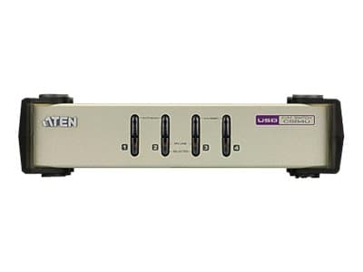 ATEN CubiQ CS84U - KVM-svitsj - 4 x KVM port(s) - 1 lokalbruker - stasjonær Sort, Grå