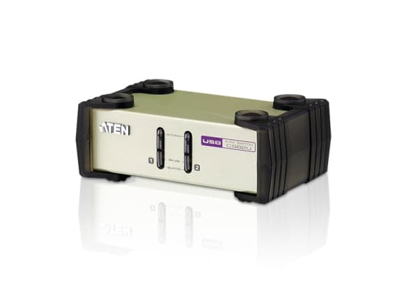 ATEN CS82U - Omkopplare för tangentbord/video/mus - 2 x KVM port(s) - 1 lokal användare - skrivbordsmodell