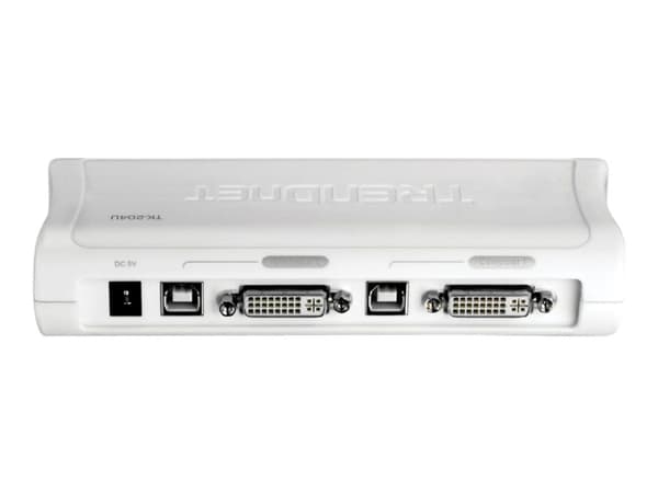 TRENDnet TK 204UK - KVM / audio-kytkin - 2 x KVM / audio - 1 lokalbruger - työpöytätietokoneet