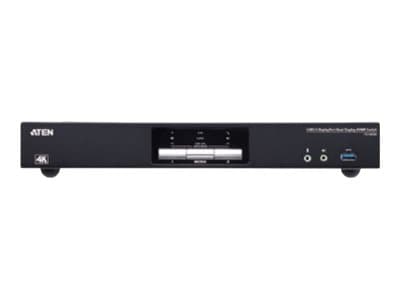 ATEN CS1942DP - Omkopplare för tangentbord/video/mus/ljud/USB - 2 x KVM/ljud - 2 lokala användare - skrivbordsmodell Svart