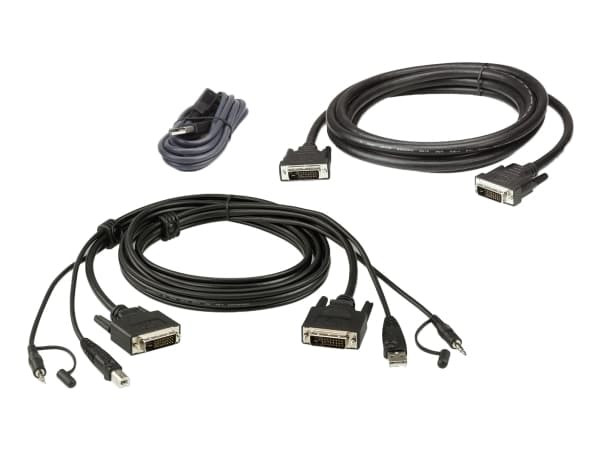 ATEN 2L-7D02UDX3 - Näppäimistö / video / hiiri (KVM) kaapelisarja - TAA yhteensopiva