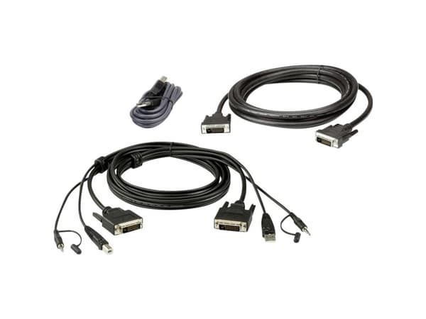 ATEN 2L-7D02UDX3 - Näppäimistö / video / hiiri (KVM) kaapelisarja - TAA yhteensopiva