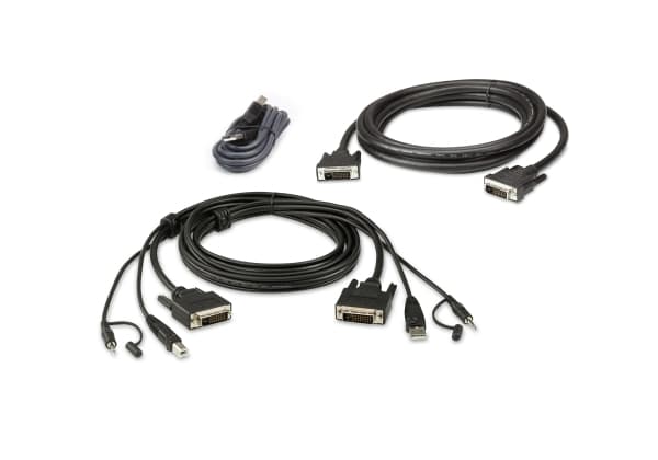 ATEN 2L-7D02UDX3 - Näppäimistö / video / hiiri (KVM) kaapelisarja - TAA yhteensopiva