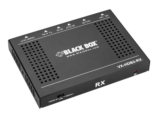 Black Box HDR CATx Video Extender Receiver - Video/lyd/infrarød/seriell-utvider - mottaker - RS-232, HDMI, infrarød, CATx - opp til 70 m