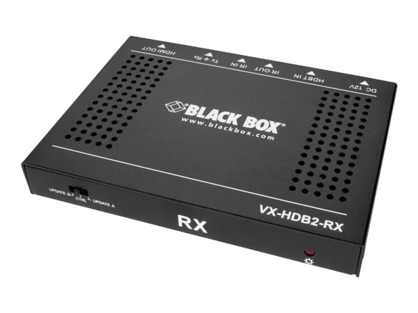 Black Box HDR CATx Video Extender Receiver - Video/lyd/infrarød/seriell-utvider - mottaker - RS-232, HDMI, infrarød, CATx - opp til 70 m