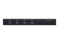 Miniatyrbilde 4 av 5: ATEN US3344I - USB-periferdelesvitsj - 4 x USB 3.2 Gen 1 - stasjonær, rackmonterbar - DC-strøm