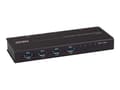 Miniatyrbilde 2 av 5: ATEN US3344I - USB-periferdelesvitsj - 4 x USB 3.2 Gen 1 - stasjonær, rackmonterbar - DC-strøm