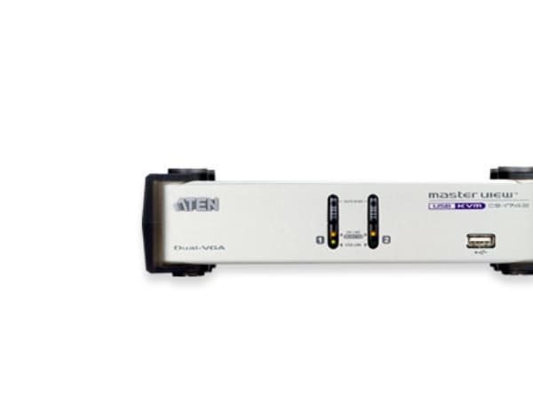 ATEN CS1742, 2048 x 1536 pikseliä, 1,25 W, Hopea