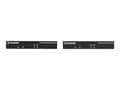 Miniatyrbilde 3 av 5: Black Box KVX Series KVM Extender over CATx - 4K, Single-Head, DisplayPort, USB 2.0 Hub, Serial, Audio, Local Video - Sender og mottaker - KVM / lyd