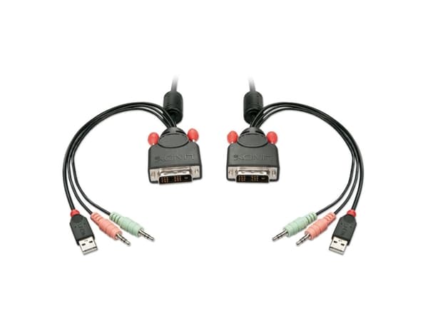 Lindy 42341 KVM-switchar Svart Svart