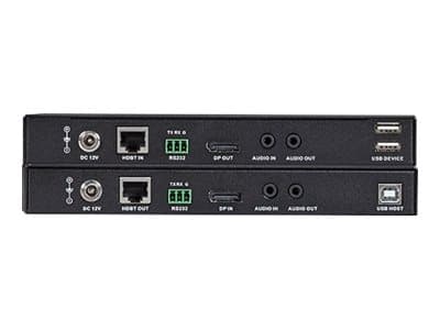 Black Box Receiver + Transmitter - Video/ljud/USB/seriell förlängningskabel - USB, seriell, DisplayPort - upp till 100 m