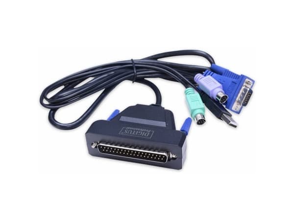 DIGITUS Professional DS-72212 - KVM-kytkin - 1 x KVM-portti(t) - työpöytätietokoneet