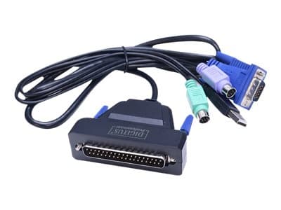 DIGITUS Professional DS-72212 - KVM-kytkin - 1 x KVM-portti(t) - työpöytätietokoneet