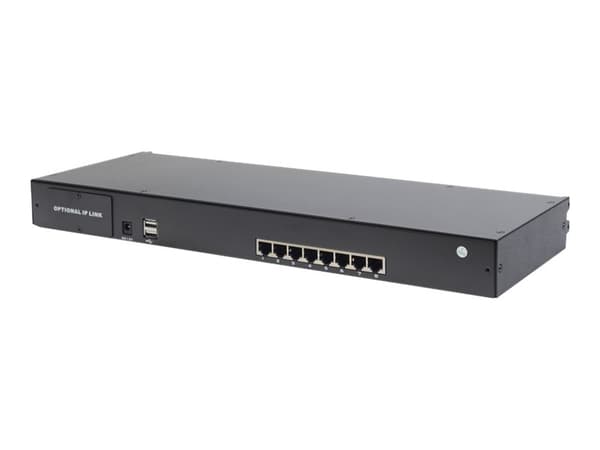 DIGITUS Professional DS-72216 - Omkopplare för tangentbord/video/mus - 16 x KVM port(s) - rackmonterbar Svart