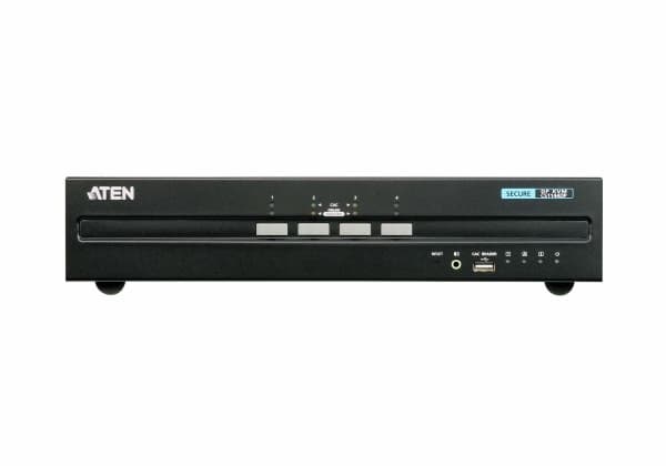ATEN CS1144DP, 3840 x 2160 pikseliä, 4K Ultra HD, 8 W, Musta