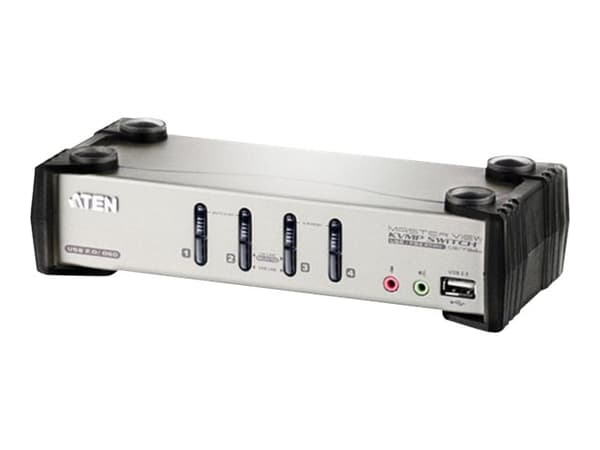ATEN CS1734B - KVM / lyd / USB-svitsj - 4 x KVM/lyd/USB - stasjonær
