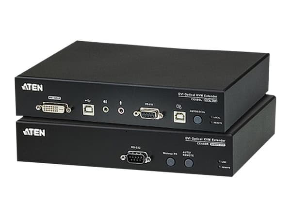 ATEN CE 680 Local and Remote Units - Förlängare för tangentbord/video/mus/seriell/USB - USB - upp till 600 m - 1310 nm / 1550 nm