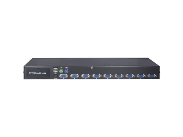 Argus KVM AS-9108DU - Omkopplare för tangentbord/video/mus - 8 x KVM port(s) - 1 lokal användare - rackmonterbar