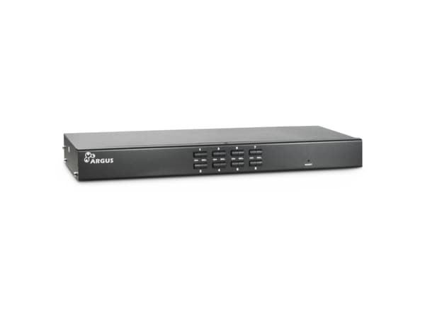 Argus KVM AS-9108DU - Omkopplare för tangentbord/video/mus - 8 x KVM port(s) - 1 lokal användare - rackmonterbar