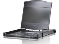 ATEN CL6700MW-ATA-2XK06GG, 1920 x 1080 pixlar, Full HD, Rackmontering, 1U, 19,4 W, Svart