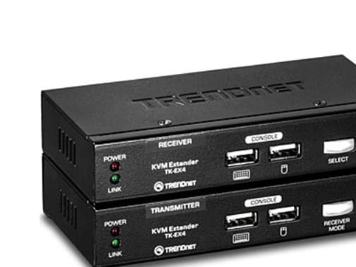 TRENDnet TK-EX4 KVM Extension Kit - Förlängare för tangentbord/video/mus - USB - upp till 100 m