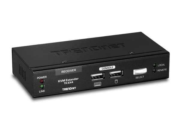 TRENDnet TK-EX4 KVM Extension Kit - Förlängare för tangentbord/video/mus - USB - upp till 100 m