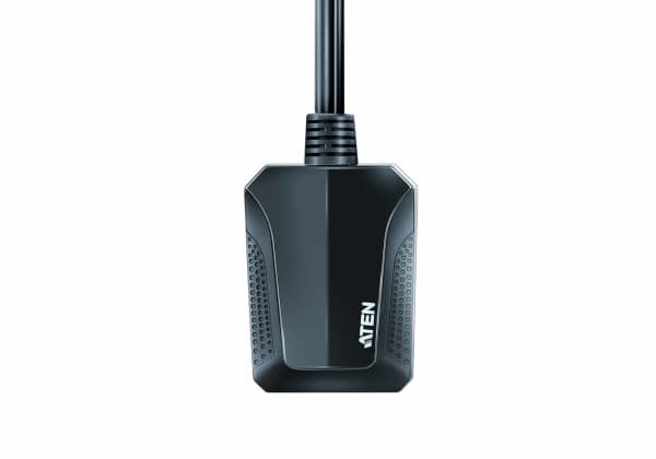 ATEN CV211, VGA, Sort, Blå, USB Type A + VGA, USB Mini Type B, Hanstik, Hunstik