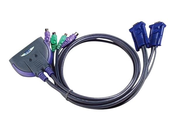 ATEN CS62S - KVM / lyd / USB-svitsj - stasjonær Sort