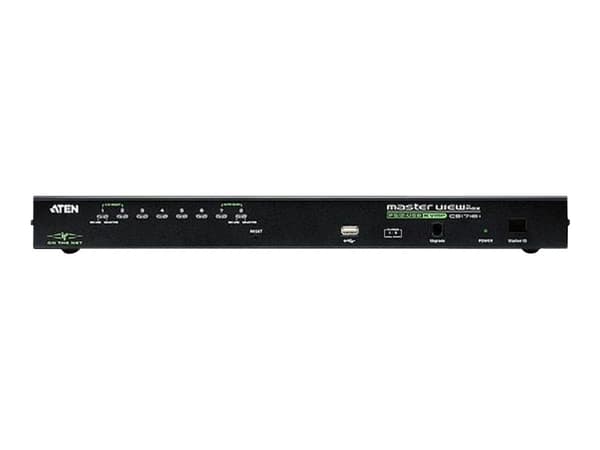 ATEN KVM on the NET CS1708i - Omkopplare för tangentbord/video/mus - 8 x KVM port(s) - 1 lokal användare - 2 IP-användare - skrivbordsmodell