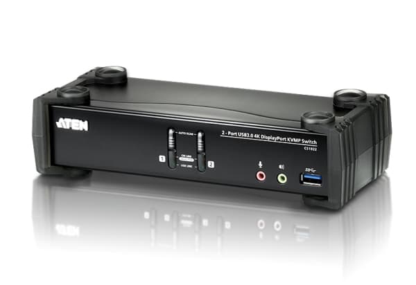 ATEN CS1922, 4096 x 2160 pikseliä, 4K Ultra HD, 2 W, Musta