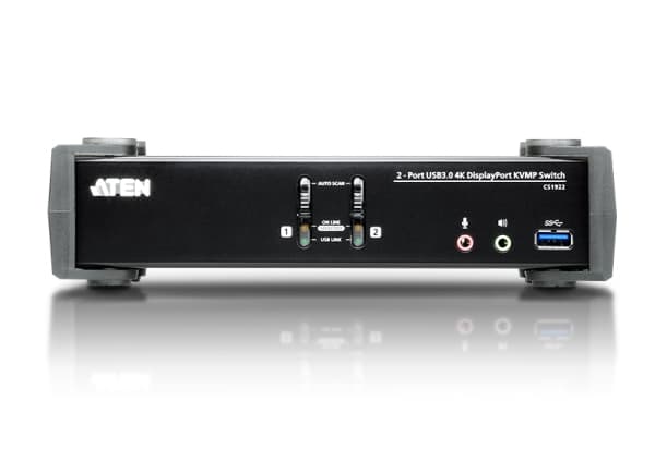 ATEN CS1922, 4096 x 2160 pikseliä, 4K Ultra HD, 2 W, Musta