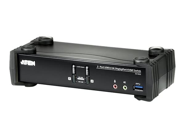 ATEN CS1922, 4096 x 2160 pikseliä, 4K Ultra HD, 2 W, Musta musta