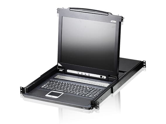 ATEN CL1308N, ES KVM-bryter Rack-montering Sort