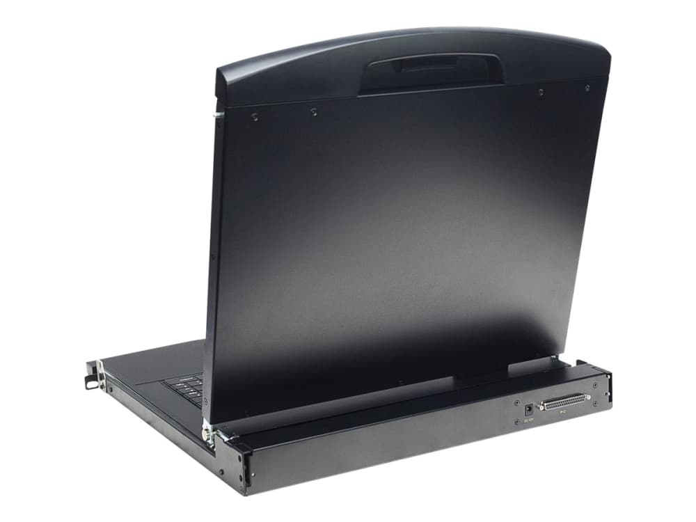 Digitus Professional DS-72211-1CH - KVM-konsol med omkopplare för tangentbord/video/mus - 1 portar - schweiziska - 19" - kan monteras i rack - 1366 x