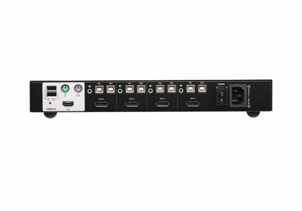 ATEN CS1184DP - Omkopplare för tangentbord/video/mus/ljud - 4 x KVM/ljud - 1 lokal användare - skrivbordsmodell