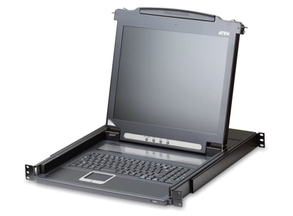 ATEN CL1000M, 1280 x 1024 pikseliä, Telineasennus, 16 W, 1U, Musta