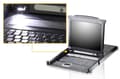 Miniatyrbild 3 av 5: Aten CL5708N, 1280 x 1024 pixlar, Rackmontering, 1U, Svart