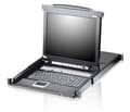 Miniatyrbild 1 av 5: Aten CL5708N, 1280 x 1024 pixlar, Rackmontering, 1U, Svart