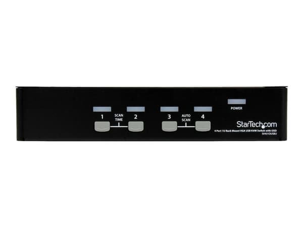 StarTech.com SV431DUSBU KVM-bryter Rack-montering Sort