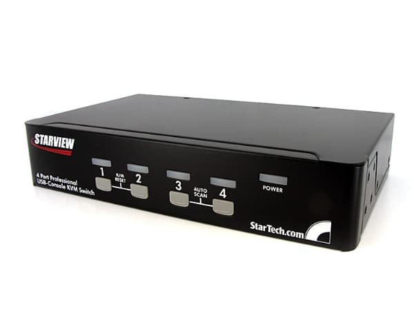 StarTech.com SV431DUSBU KVM-bryter Rack-montering Sort