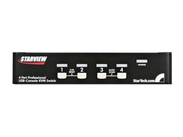 StarTech.com SV431DUSBU KVM-bryter Rack-montering Sort